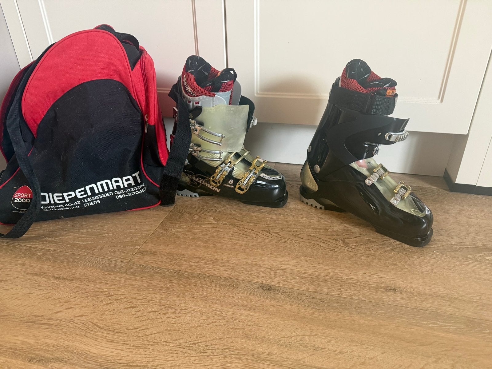 Salomon Mission 8 Skischoenen met tas, Ophalen, Gebruikt, Schoenen, Salomon