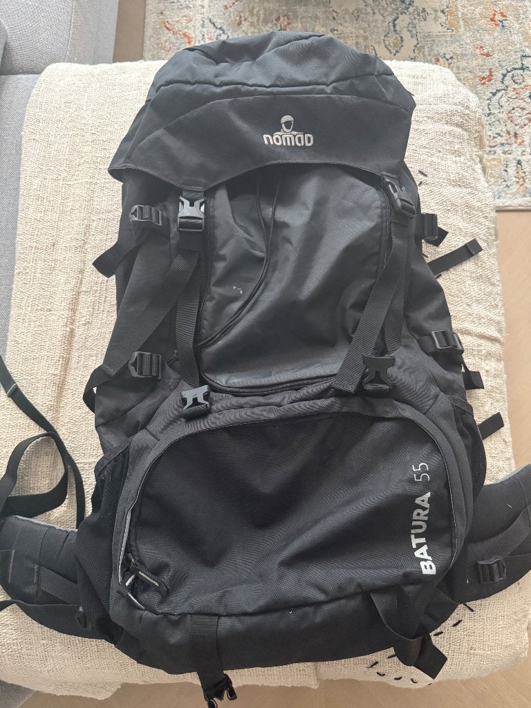 Reistijd backpack nomad batura 55, Ophalen, Zo goed als nieuw, 60 cm of meer, Nomad