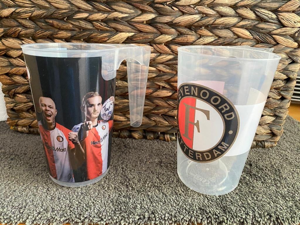 4 verschillende Feyenoord bekers, Verzamelen, Ophalen of Verzenden, Zo goed als nieuw, Feyenoord, Overige typen