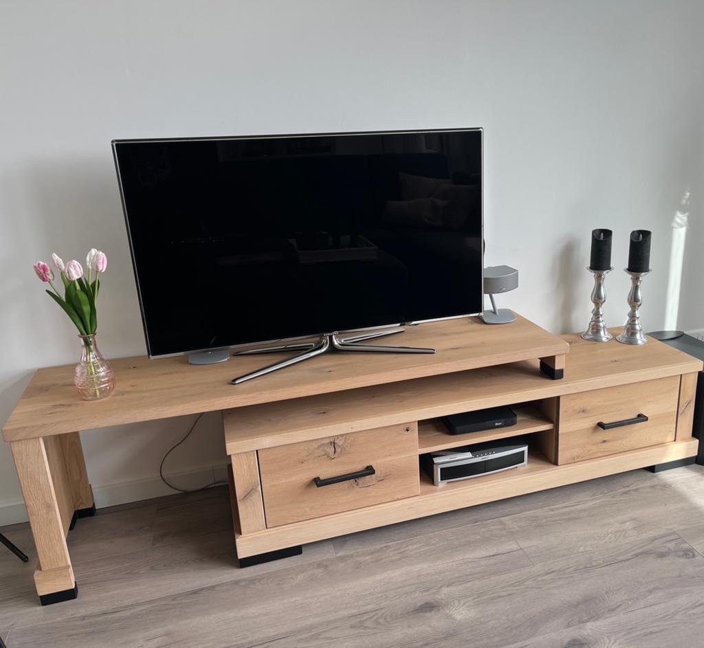 TV meubel van Bommel Wonen, Ophalen, 150 tot 200 cm, Zo goed als nieuw, Minder dan 100 cm