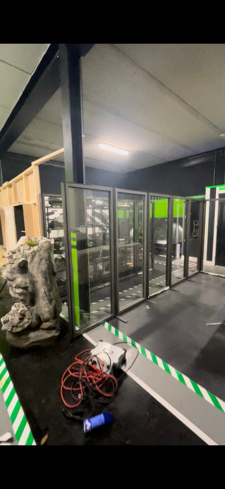 18xVrijstaande glazen scheidingswanden–glas–aluminium, Ophalen of Verzenden