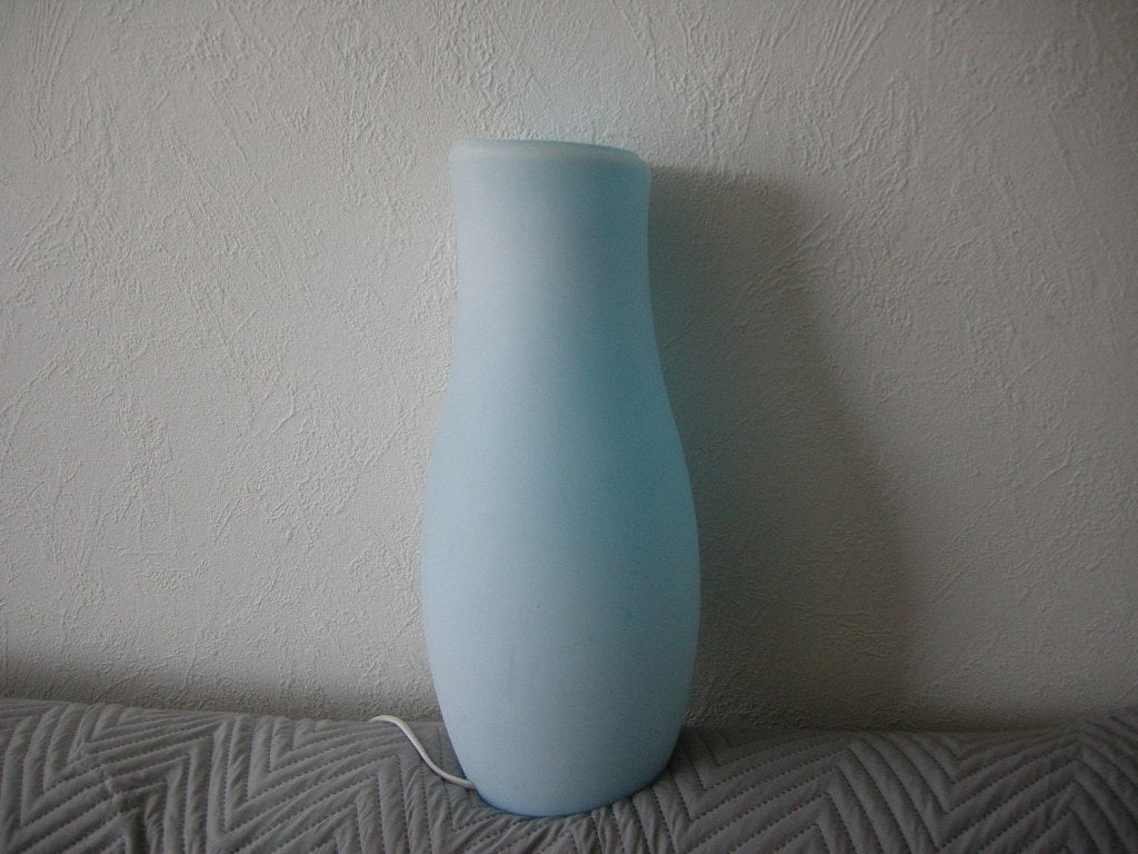 Grote glas lamp Mylonit Ikea - zgan, Ophalen, Blauw, Glas, Zo goed als nieuw