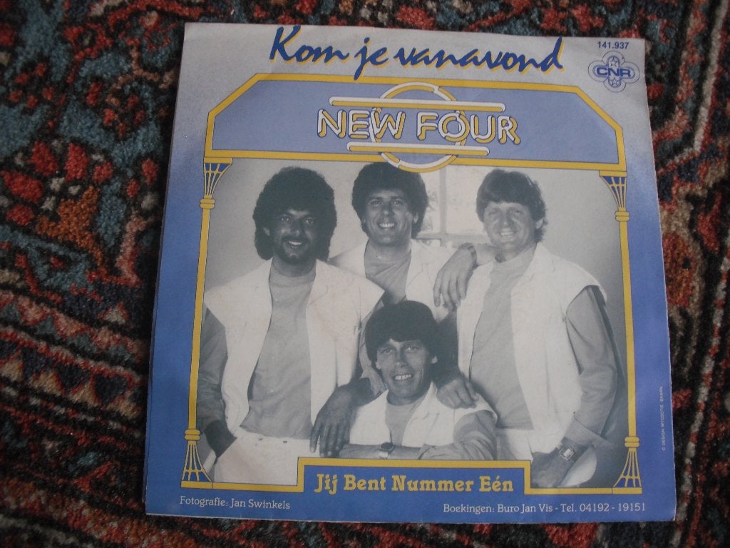 New Four - Kom je vanavond., Ophalen of Verzenden, Zo goed als nieuw, 12 inch, Levenslied of Smartlap
