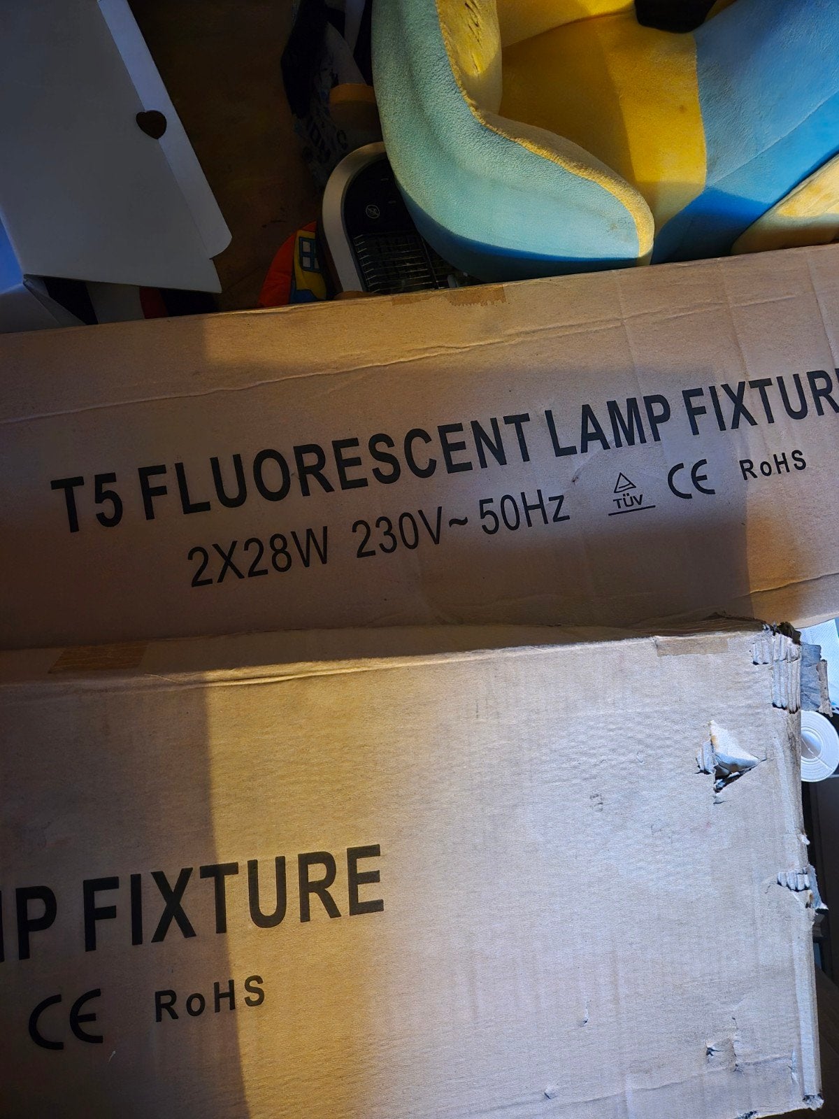 4x T5 TL-armaturen met extra lampen, Overige merken, Gebruikt, Grijs, G13 (TL)