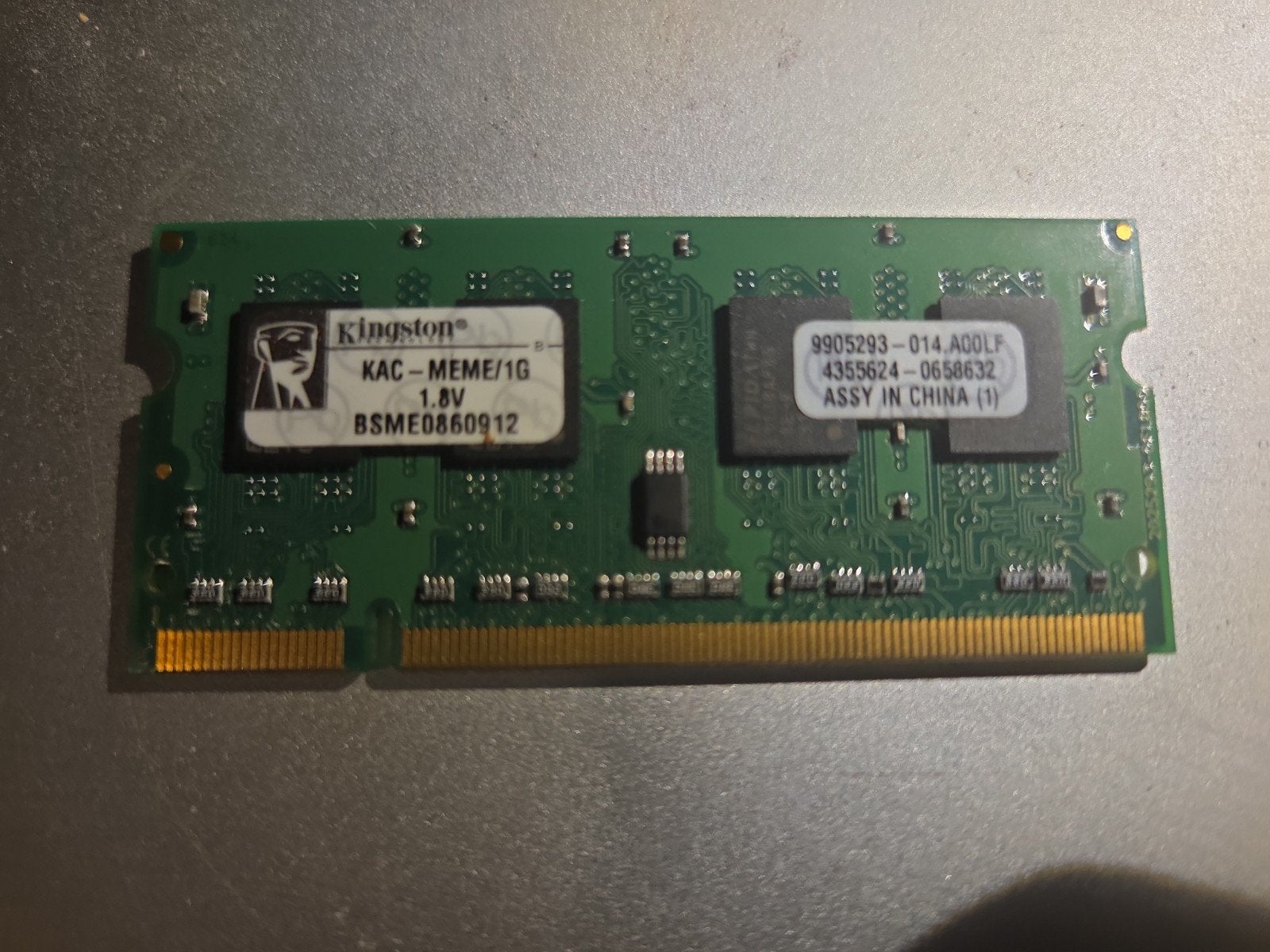 Kingston Laptop Geheugen Module 1GB DDR2 600MHz, Ophalen of Verzenden, DDR2, Laptop, Gebruikt