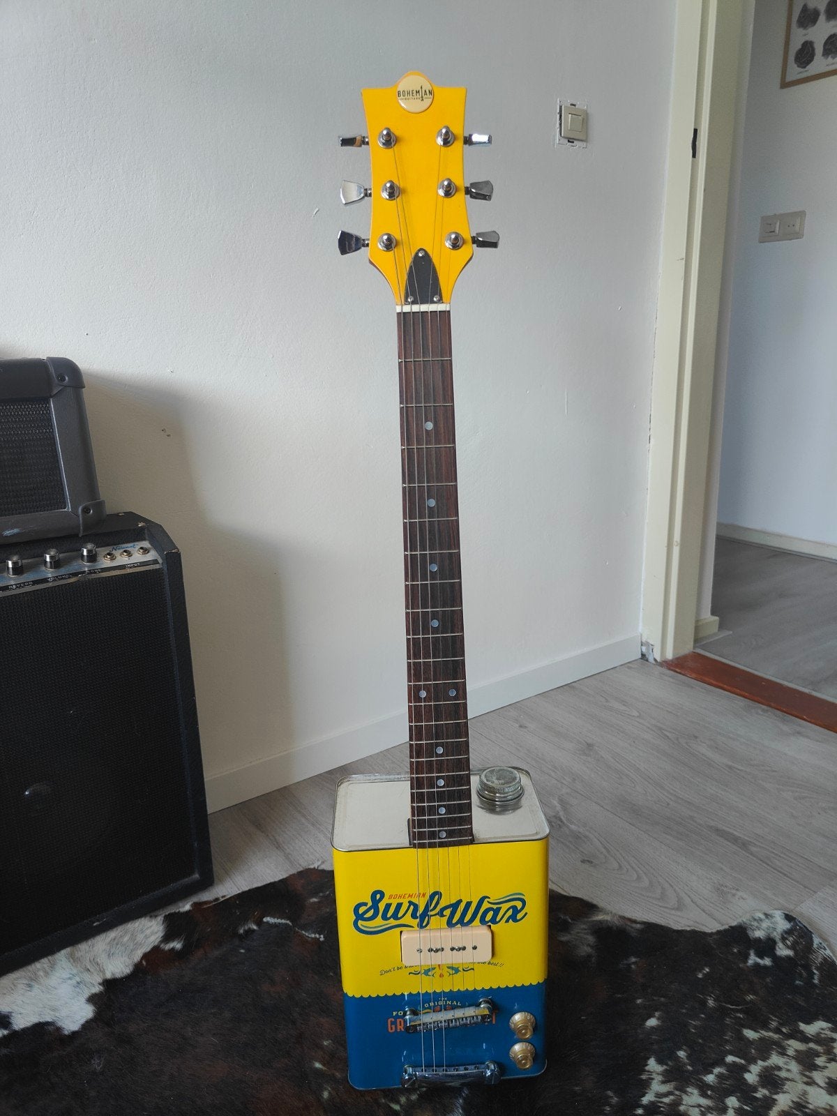 bohemian surf wax blik gitaar, Muziek en Instrumenten, Ophalen, Zo goed als nieuw, Elektrisch, 6-snarig