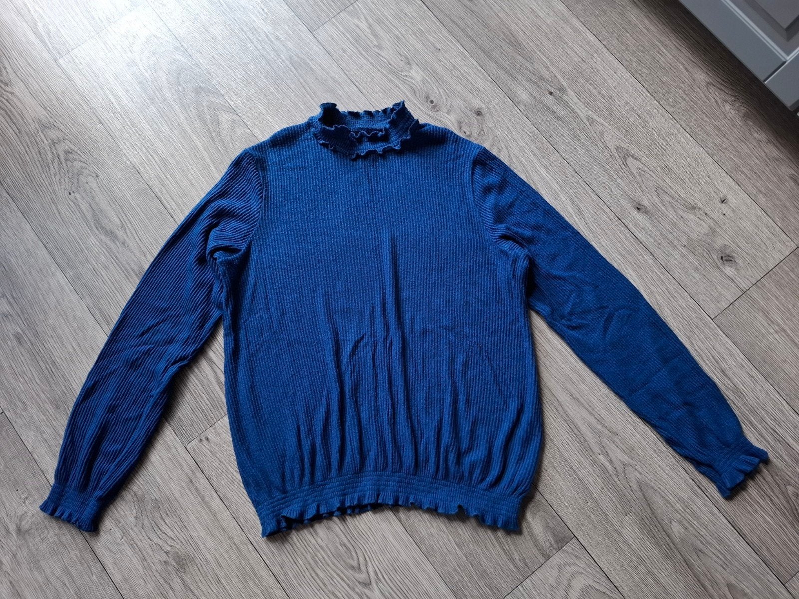 blauw longsleeve shirt maat 158, C&A, Meisje, Ophalen of Verzenden, Zo goed als nieuw