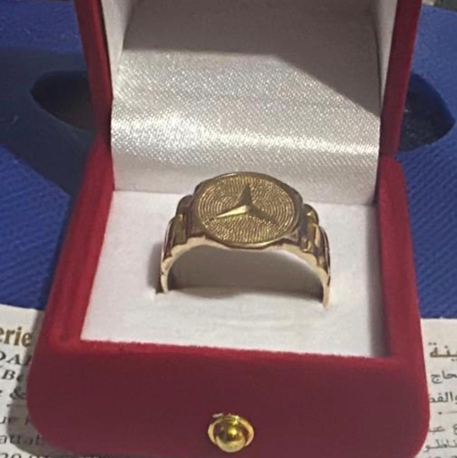 Gouden 18k Mercedes ring - 5.50 gram, Sieraden, Tassen en Uiterlijk, Ringen, 18 tot 19, Gebruikt, Heer, Ophalen of Verzenden