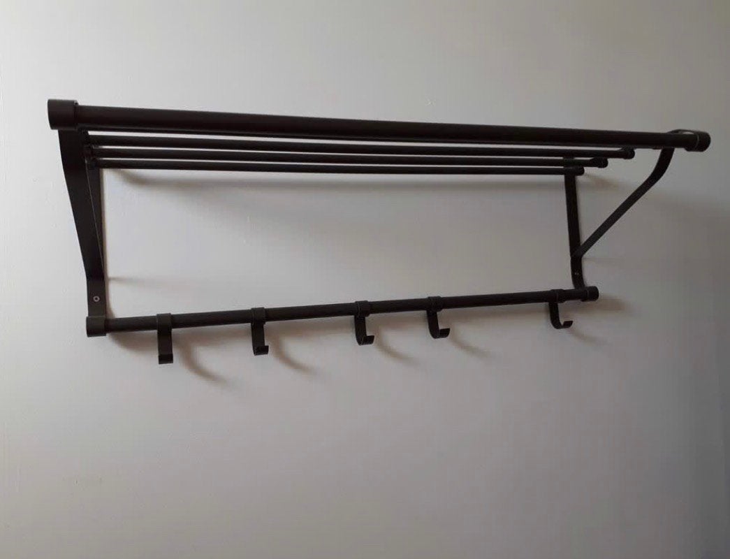 IKEA PORTIS Kapstok - Zwart/Antraciet – Metaal – Nette staat, Gebruikt, Minder dan 100 cm, Metaal, Ophalen