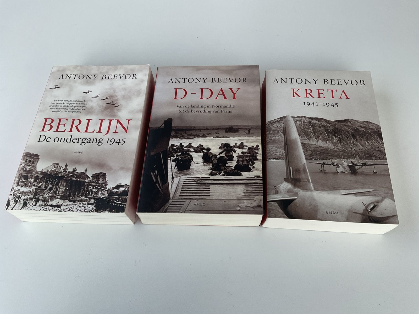 D-Day, Berlijn en Kreta van Beevor. Gratis verzenden?, Ophalen of Verzenden, Tweede Wereldoorlog, Zo goed als nieuw