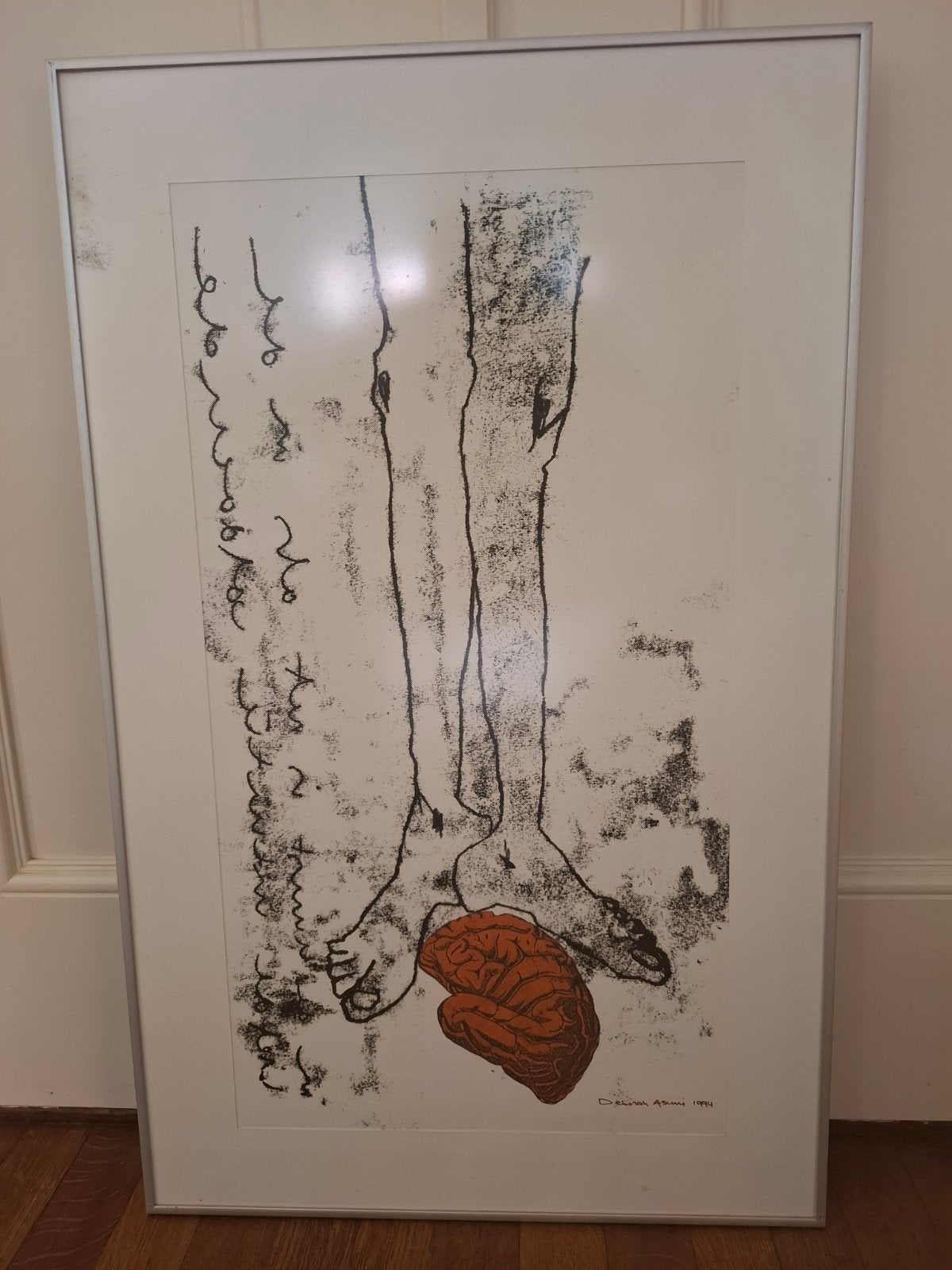 Kunstwerk Deborah Asuni (1968) uit 1994, 50x80 cm, Ophalen of Verzenden