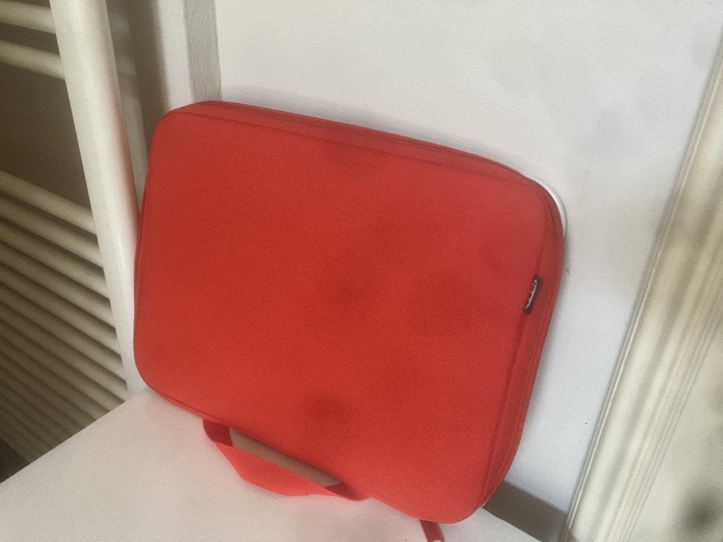 Rode IKEA MÅLA draagbare tekenkoffer/laptoptas, 15 inch, Rood, Aktetas, Ophalen of Verzenden