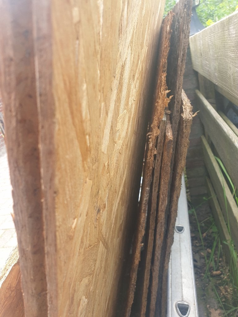 hout, Doe-het-zelf en Verbouw, Hout en Planken, Ophalen, Gebruikt, 50 mm of meer, Balk