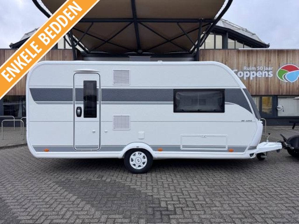 Hobby De Luxe 460 SL 2027 BLACKLINE / MOVER + THULE LUIFEL, Hobby, Luifel, 2 aparte bedden, Bedrijf