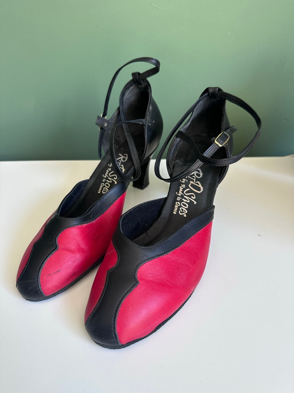 RD Shoes Dansschoenen Rood Zwart Maat 5, Ophalen of Verzenden, Gebruikt, Schoenen