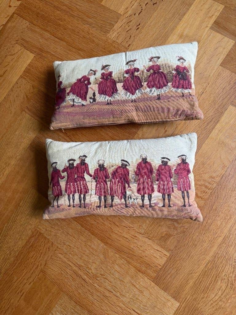 2 x Sier kussen, Engels, Ophalen, Gebruikt, Beige, Rechthoekig