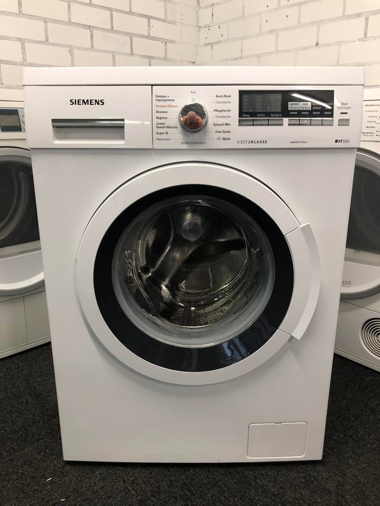 WEINIG GEBRUIKTE wasmachine A+++ 8kg Siemens iQ500 GARANTIE, Ophalen, Minder dan 85 cm, 8 tot 10 kg, Kort programma