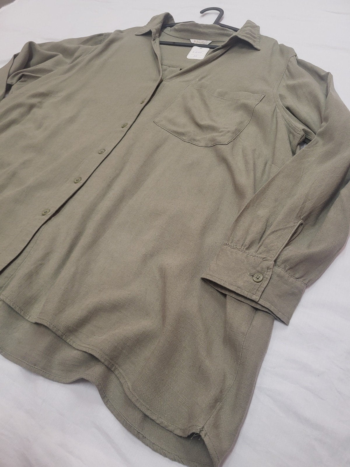 M&Smode Olijfgroene Blouse Maat 52, Kleding | Dames, M&Smode, Maat 46/48 (XL) of groter, Ophalen of Verzenden, Zo goed als nieuw