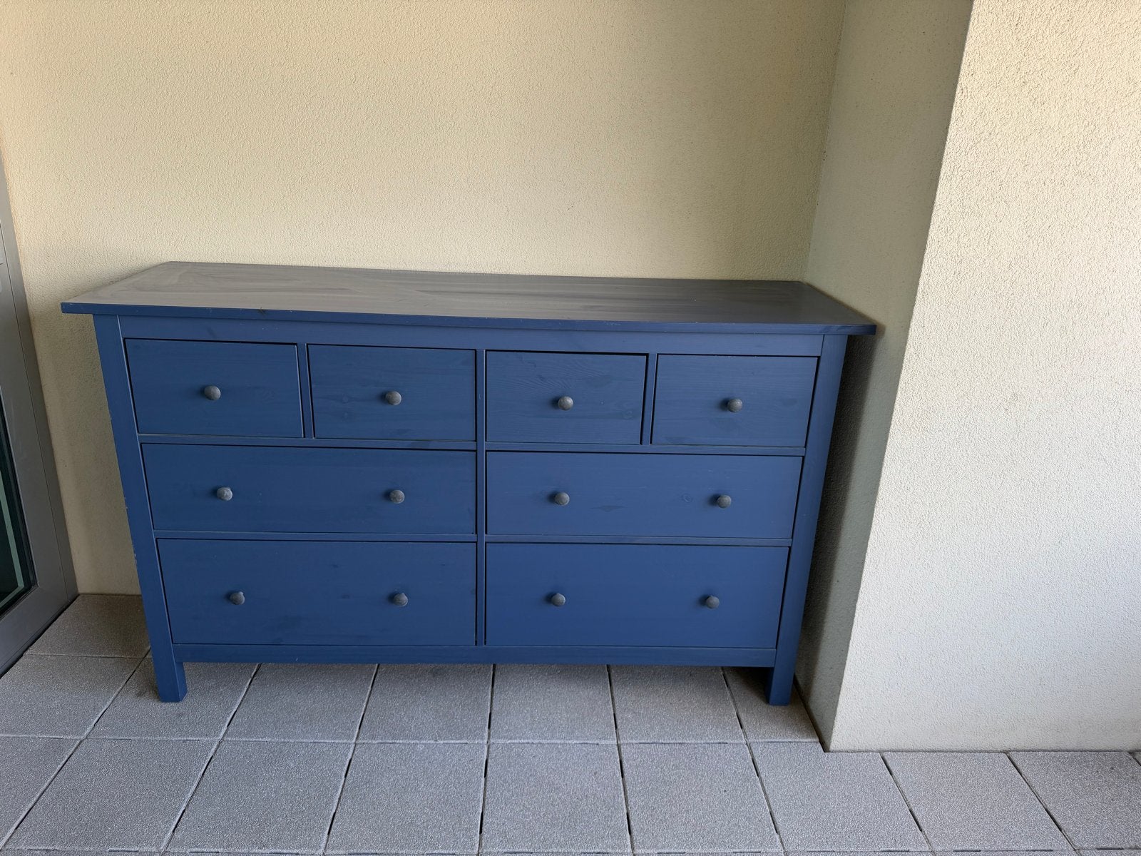 Ikea ladekast, blauw, 162x51x97 cm - gratis ophalen, Ophalen, Gebruikt, 5 laden of meer, 100 tot 150 cm