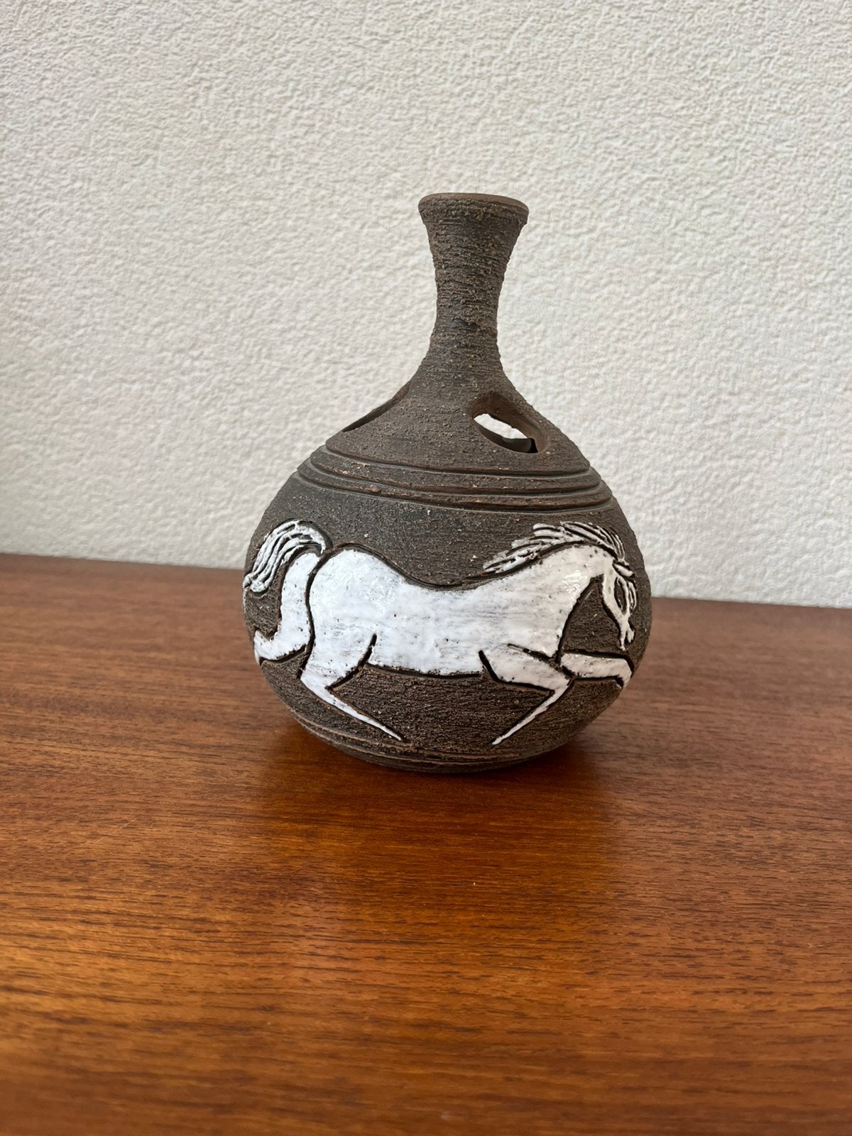 Fratelli Fanciullacci Bitossi vaas met paarden Modern, Antiek en Kunst, Verzenden