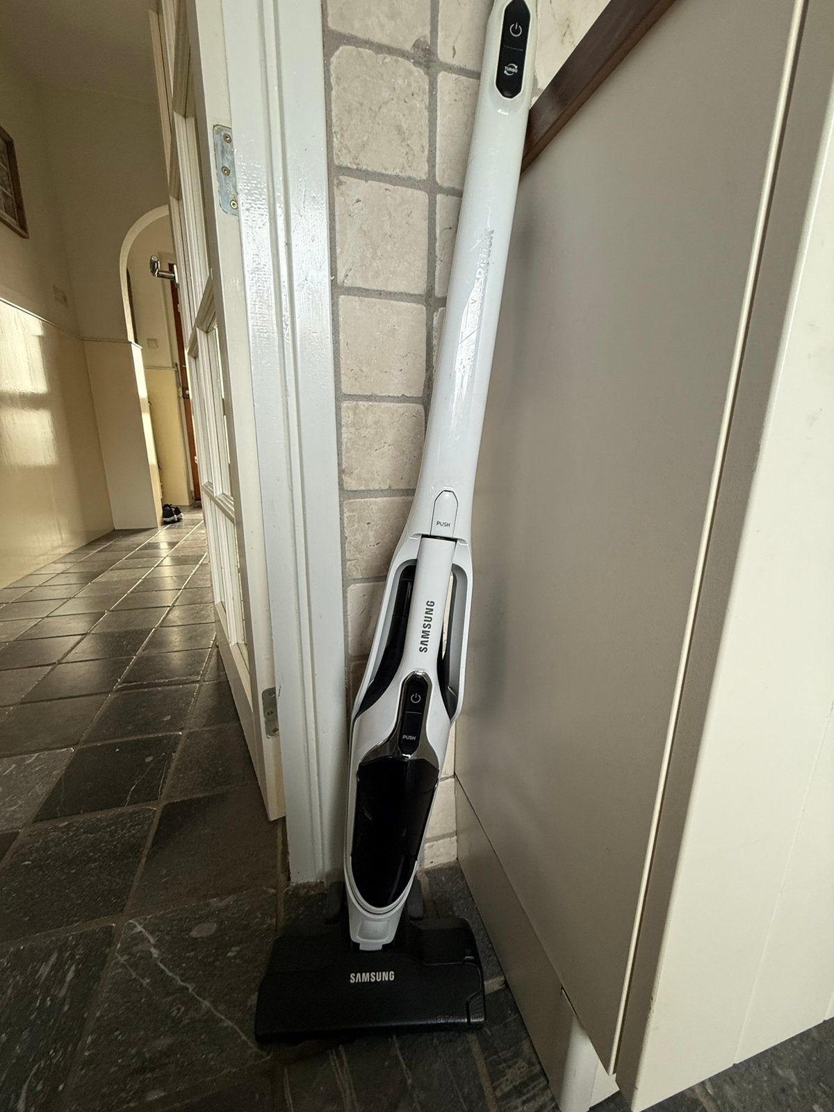 2 in 1 samsung steel stofzuiger, Ophalen of Verzenden, Zo goed als nieuw