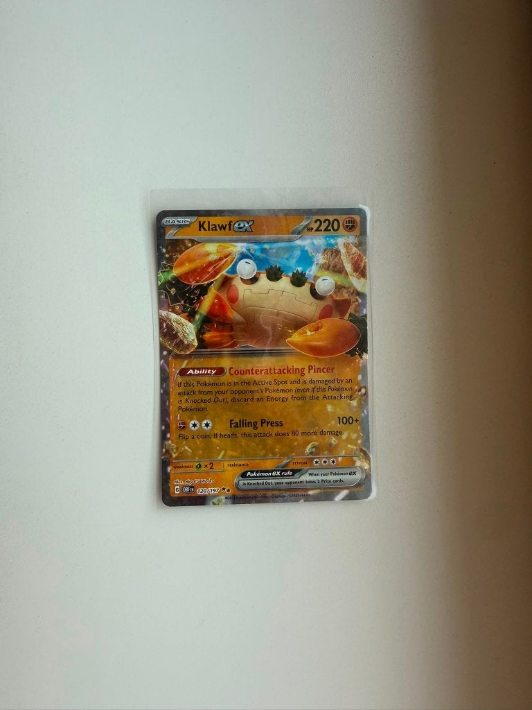 Klawf EX 120 Obsidian Flames, Ophalen of Verzenden, Nieuw, Losse kaart, Foil