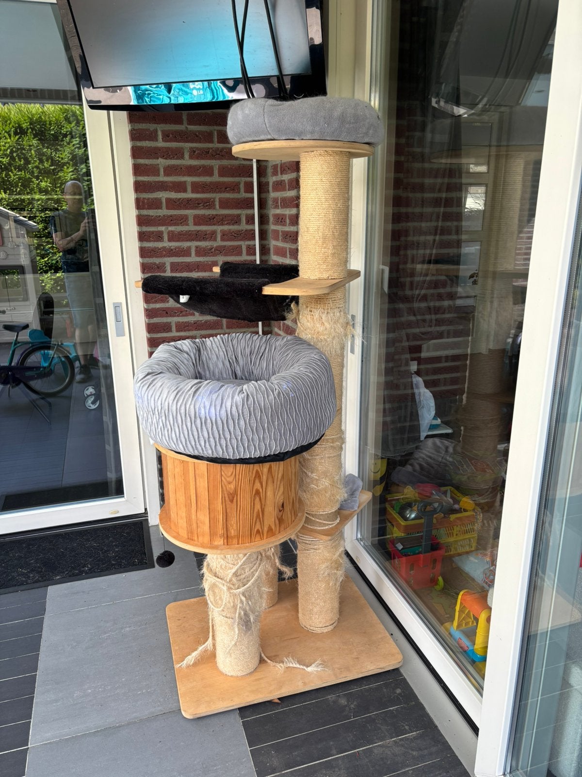 Krabpaal (bijna gratis), Dieren en Toebehoren, Ophalen, Gebruikt, Krabpaal