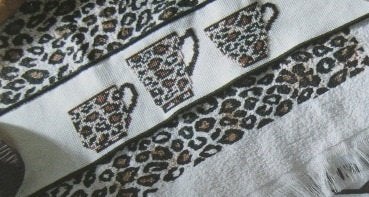 Borduurpatroon  Dieren print Bekers   nr 2007, Verzenden, Nieuw, Handborduren, Patroon