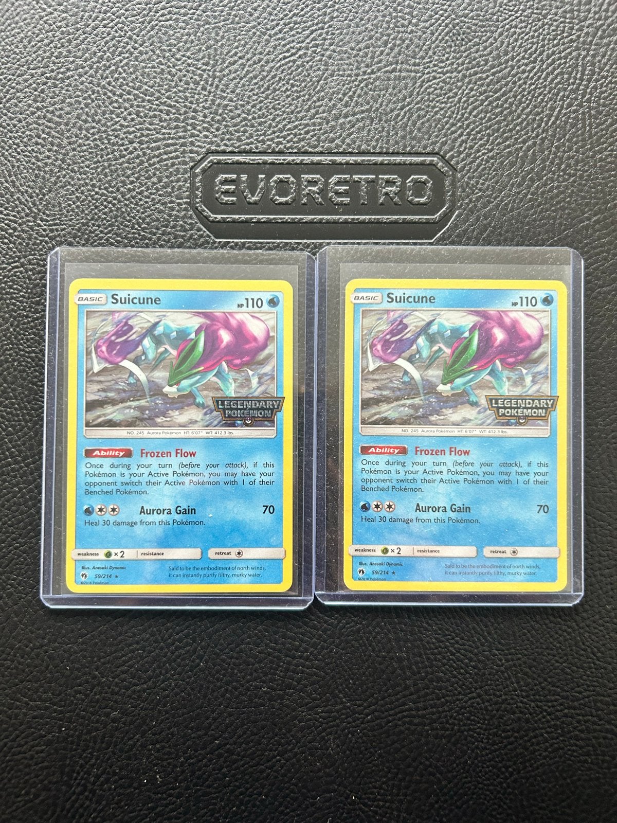 Suicune Pokémon Kaart (2x) - Legendary Pokémon, Hobby en Vrije tijd, Ophalen of Verzenden, Zo goed als nieuw, Meerdere kaarten