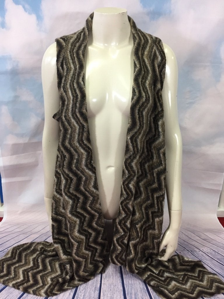 College style Italy gebreid vest maat M/L  (4B46), Tweedehands verkoop, Bruin, Ophalen of Verzenden, Tweedehands verkoop