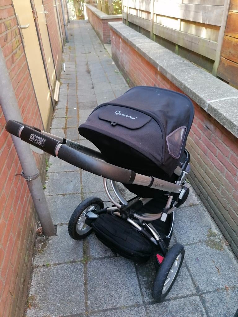 Quinny kinderwagen - Zwart, Kinderen en Baby's, Gebruikt, Ophalen, Kinderwagen, Verstelbare duwstang
