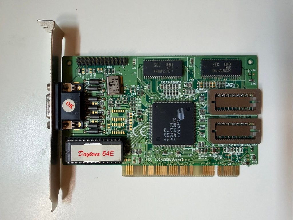 PCI videokaart 1MB — Cirrus Logic CL-GD5446 (Daytona 64E), Computers en Software, Vintage Computers, Verzenden