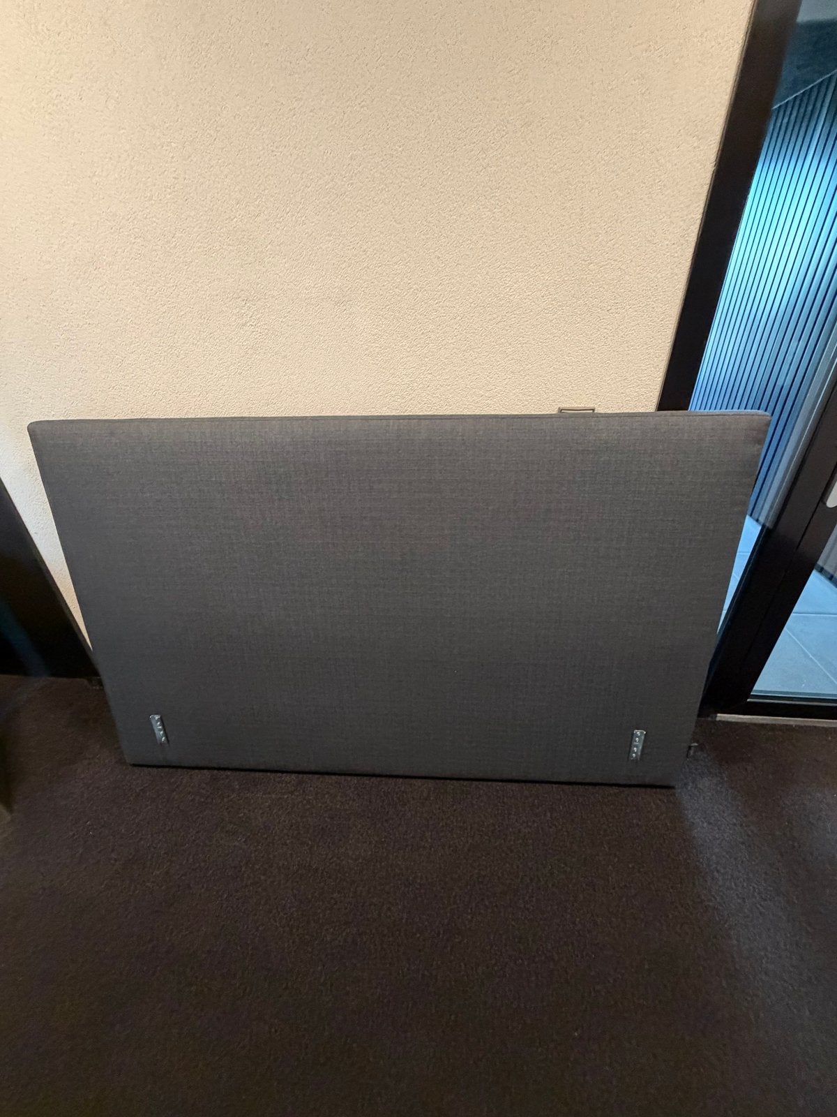 Hoofdbord voor bed - Grijs, zo goed als nieuw, Ophalen, 100 cm, Tweepersoons, 190 cm of minder