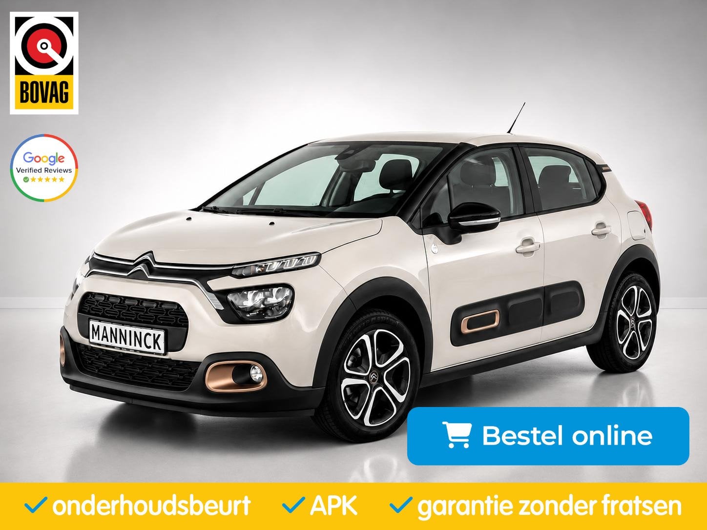 Citroen C3 1.2 Apple Carplay|Lane assist|PDC| Cruise control, Voorwielaandrijving, 83 pk, Gebruikt, Euro 6