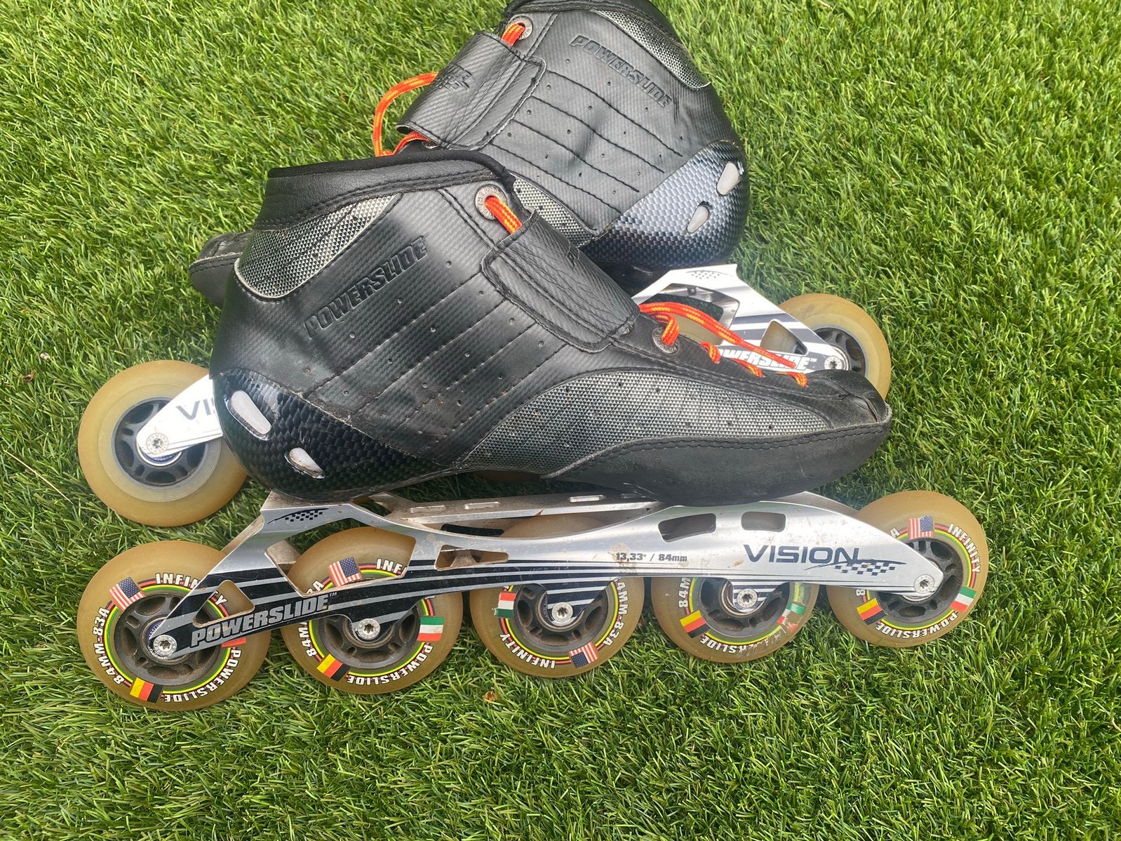 Powerslide skeelers maat 42, Inline skates 5 wielen, Ophalen of Verzenden, Zo goed als nieuw, Powerslide