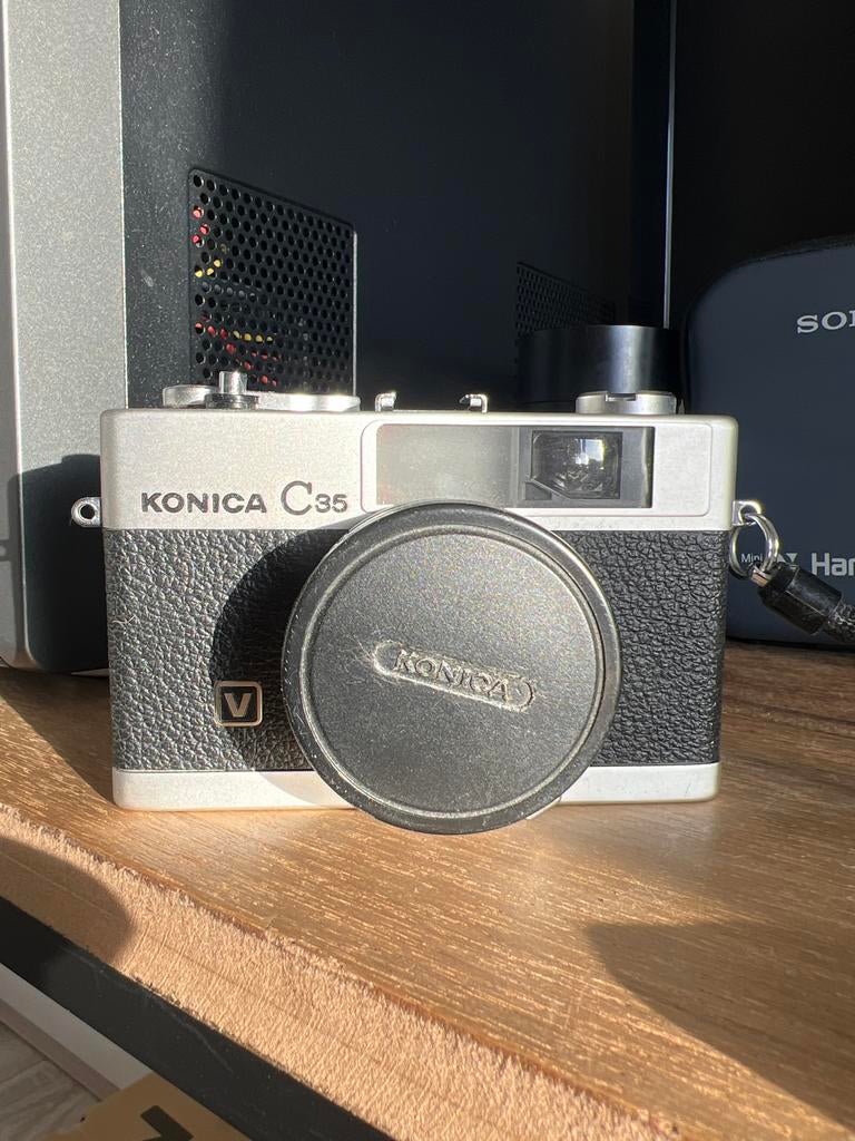 Konica C35 Compact Camera - Vintage Analoge Fotografie, Audio, Tv en Foto, Fotocamera's Analoog, Ophalen of Verzenden, Gebruikt