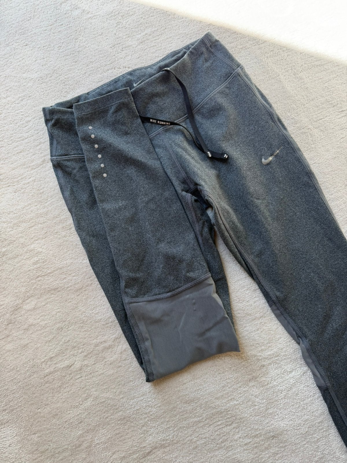 Nike sport running legging broek sports pants grijs xs, Ophalen of Verzenden, Maat 34 (XS) of kleiner, Grijs, Fitness of Aerobics