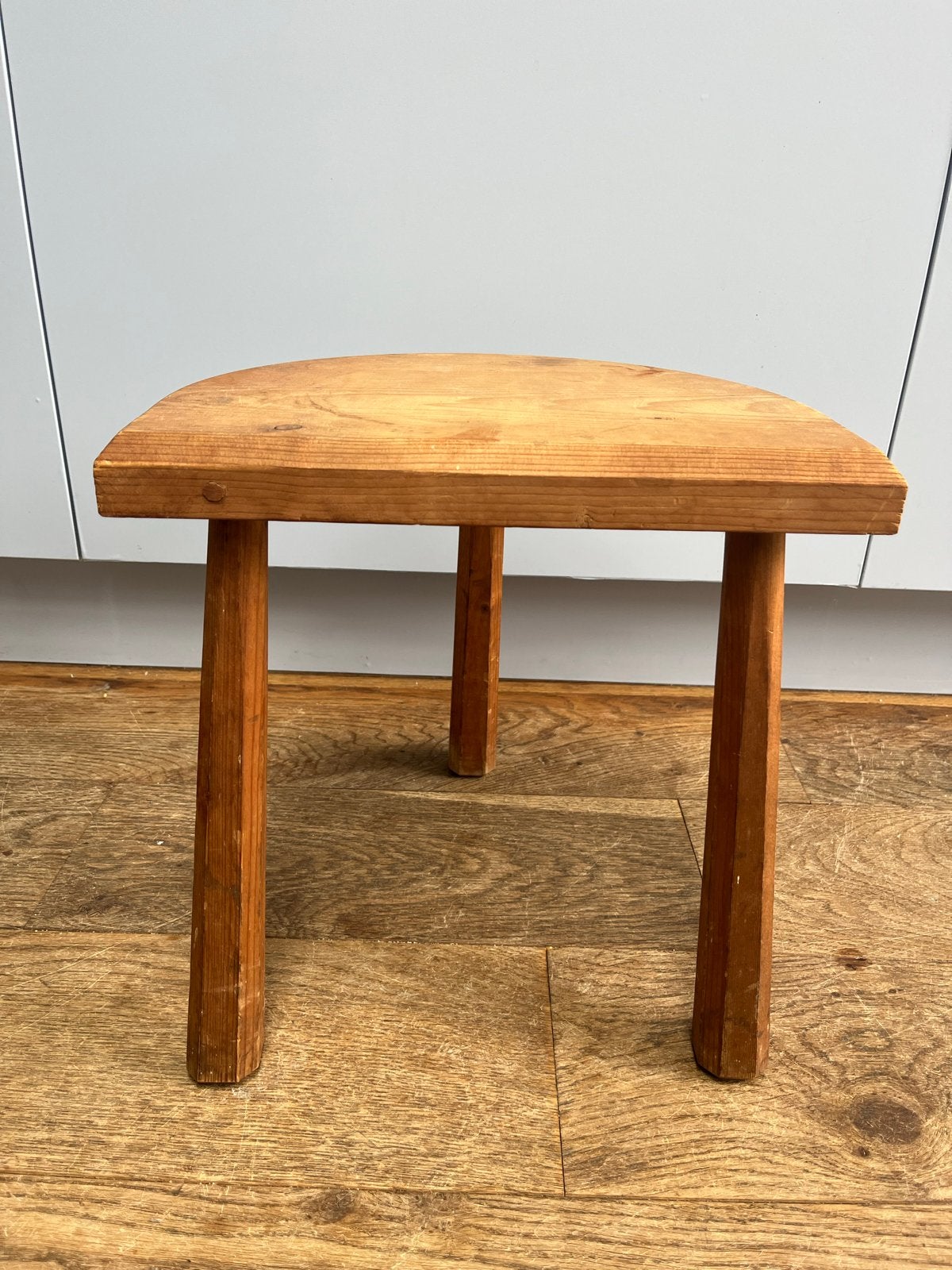Vintage houten krukje - massief hout, Ophalen, Gebruikt, Hout