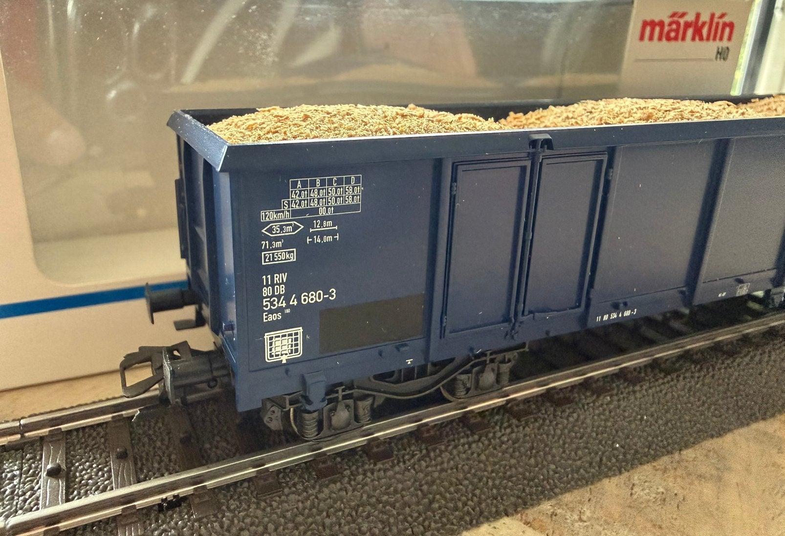 Märklin 46902 H0 Hogeboordwagen met lading, Wisselstroom, Ophalen of Verzenden, Märklin, Nieuw