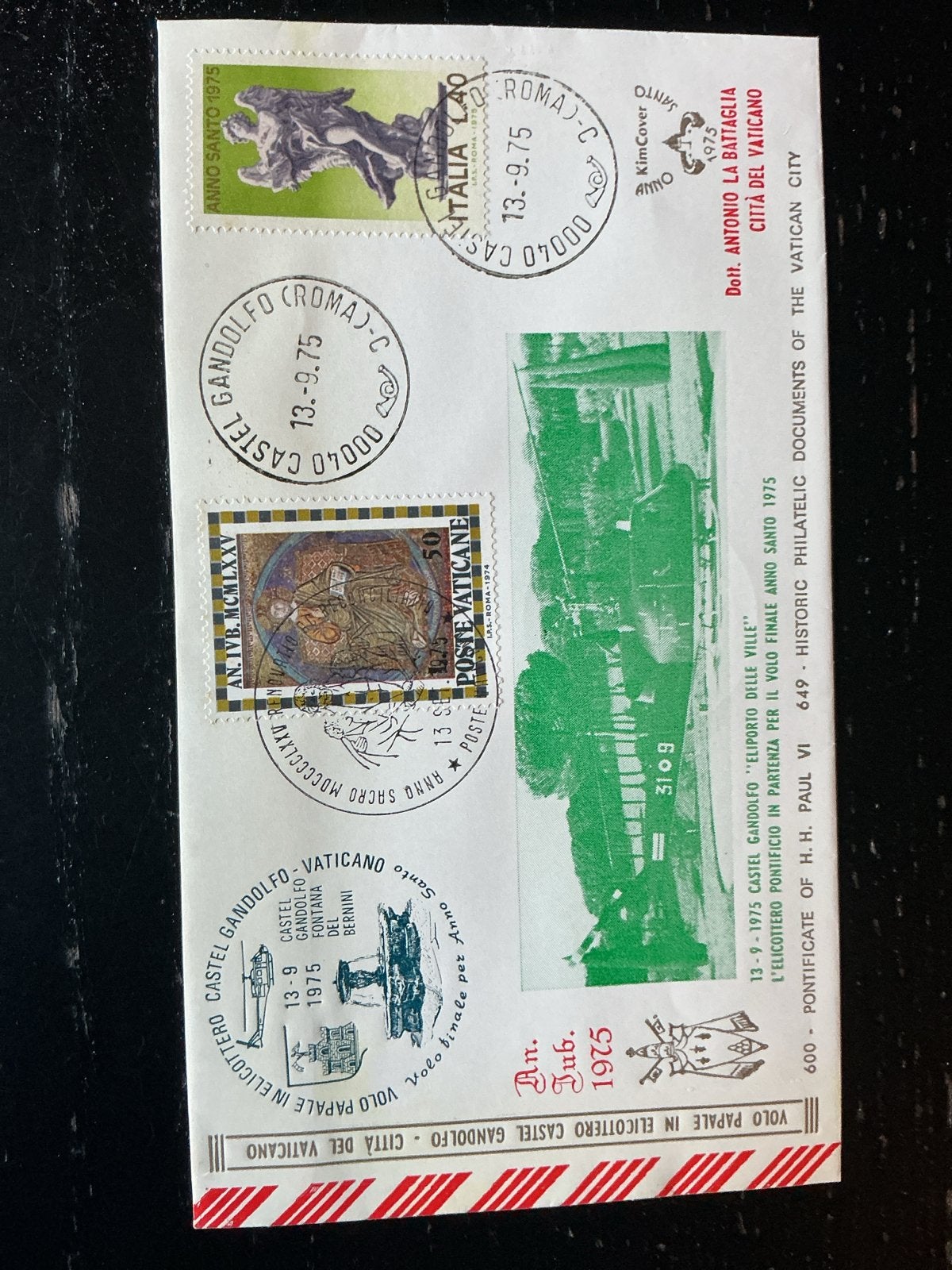 49. Vaticaanstad FDC 1975 - Paus Paulus VI, Verzenden, Onbeschreven, Europa