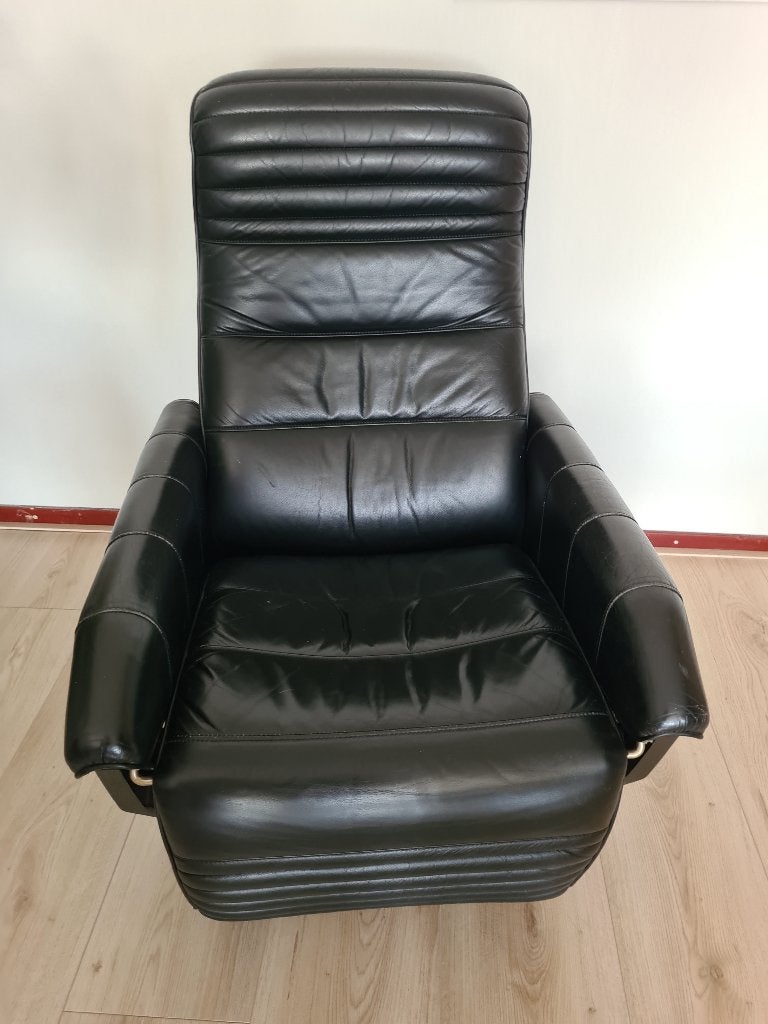 Oma stoel, Huis en Inrichting, Stoelen, Ophalen, Gebruikt, Zwart, Eén