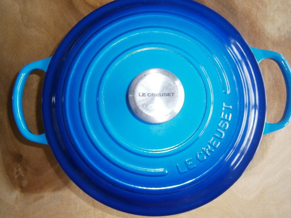 Le Creuset Signature braad/stoofpan, 26 cm. rond, Huis en Inrichting, Keuken | Potten en Pannen, Ophalen, Le Creuset, Zo goed als nieuw