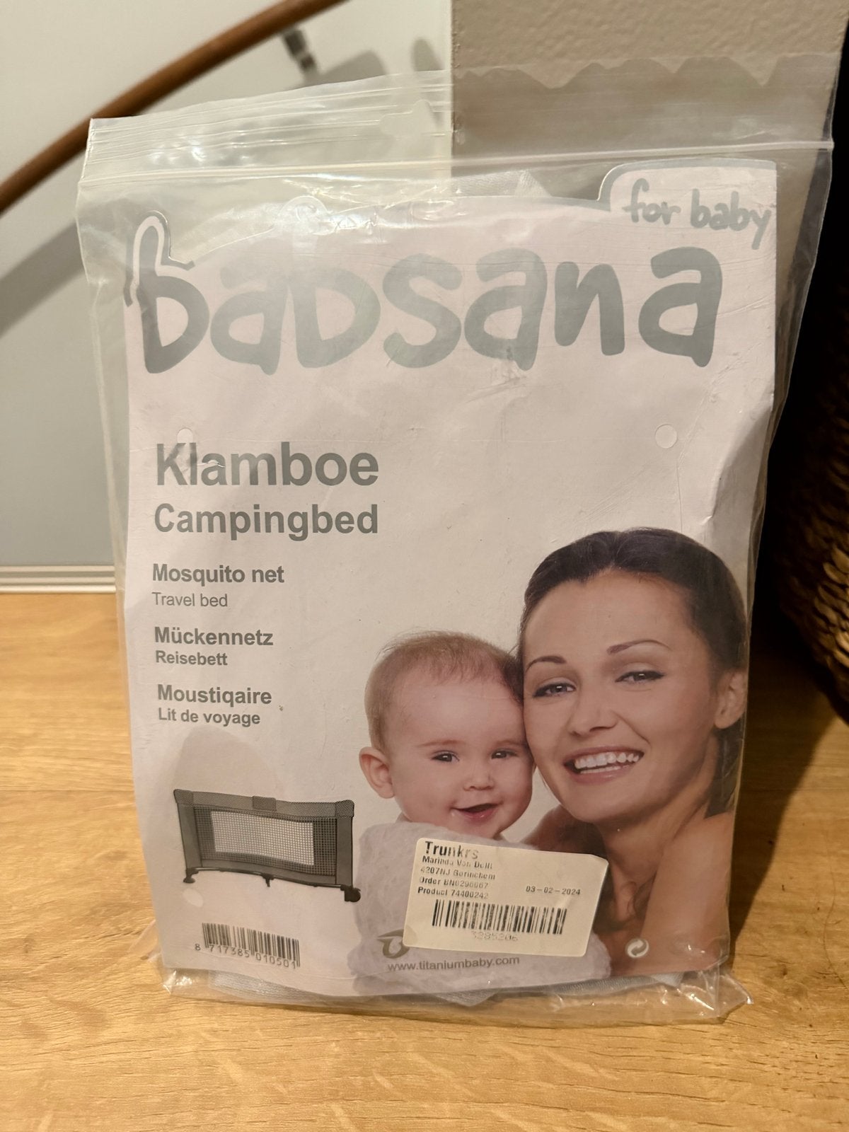 Babsana Klamboe Campingbed - Muskietennet Reisbed, Ophalen of Verzenden, Nieuw