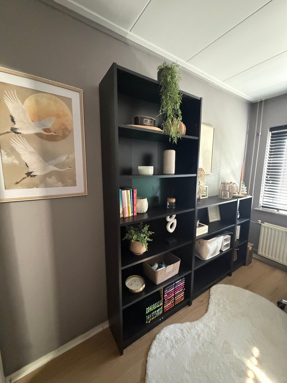 IKEA Billy Boekenkasten Zwart, Huis en Inrichting, Kasten | Boekenkasten, Ophalen, Met plank(en), Gebruikt, 200 cm of meer