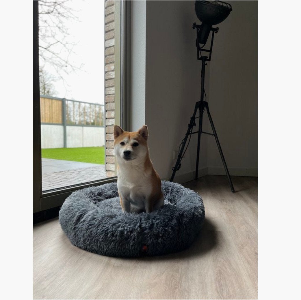 Itagala donut hondenmand 80cm zgan, Dieren en Toebehoren, Ophalen of Verzenden, Zo goed als nieuw, Pluche