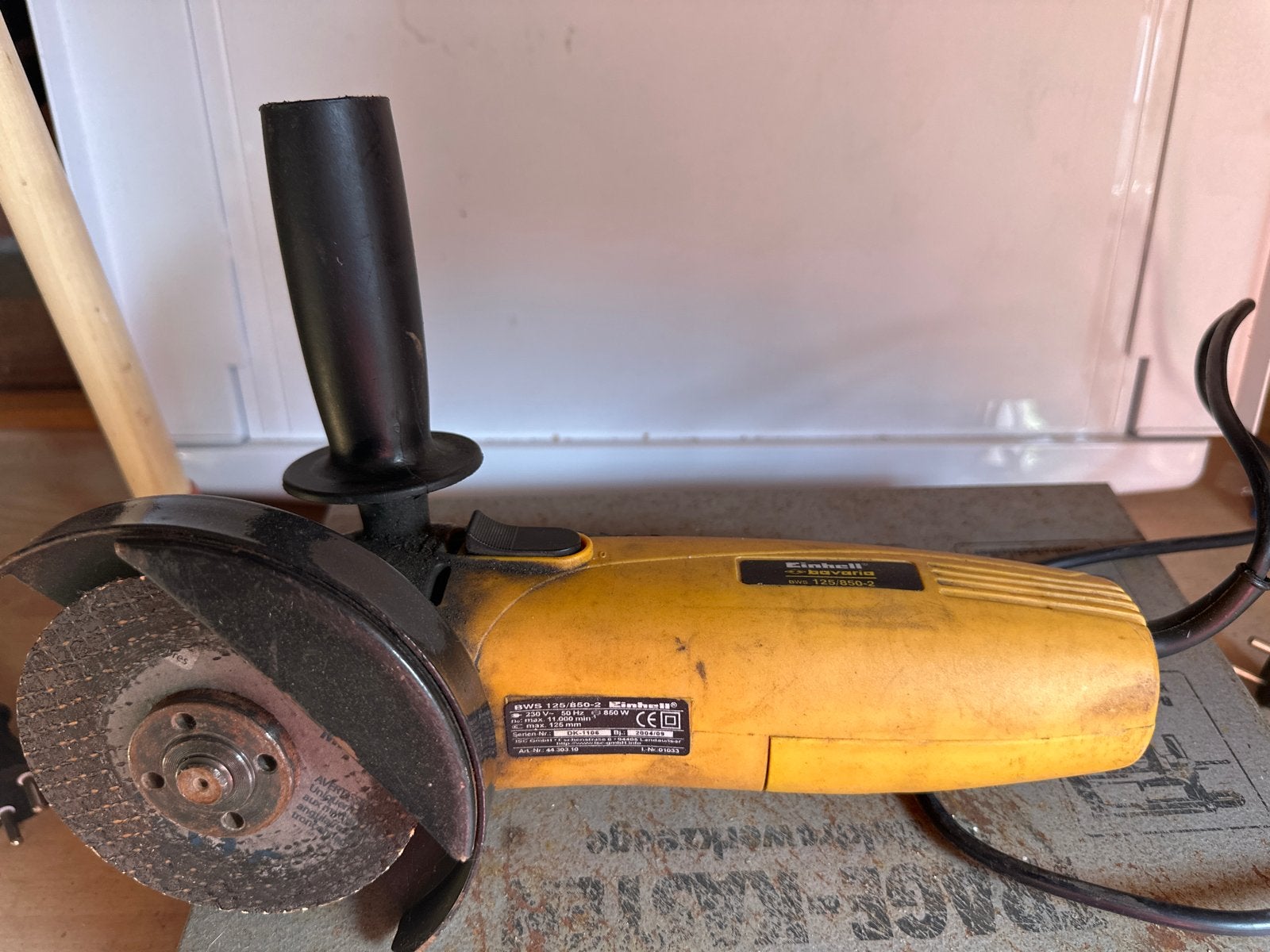 Einhell Bavaria BWS 125/850-2 Haakse Slijpmachine, Doe-het-zelf en Verbouw, Ophalen of Verzenden, Gebruikt, 700 tot 1000 watt