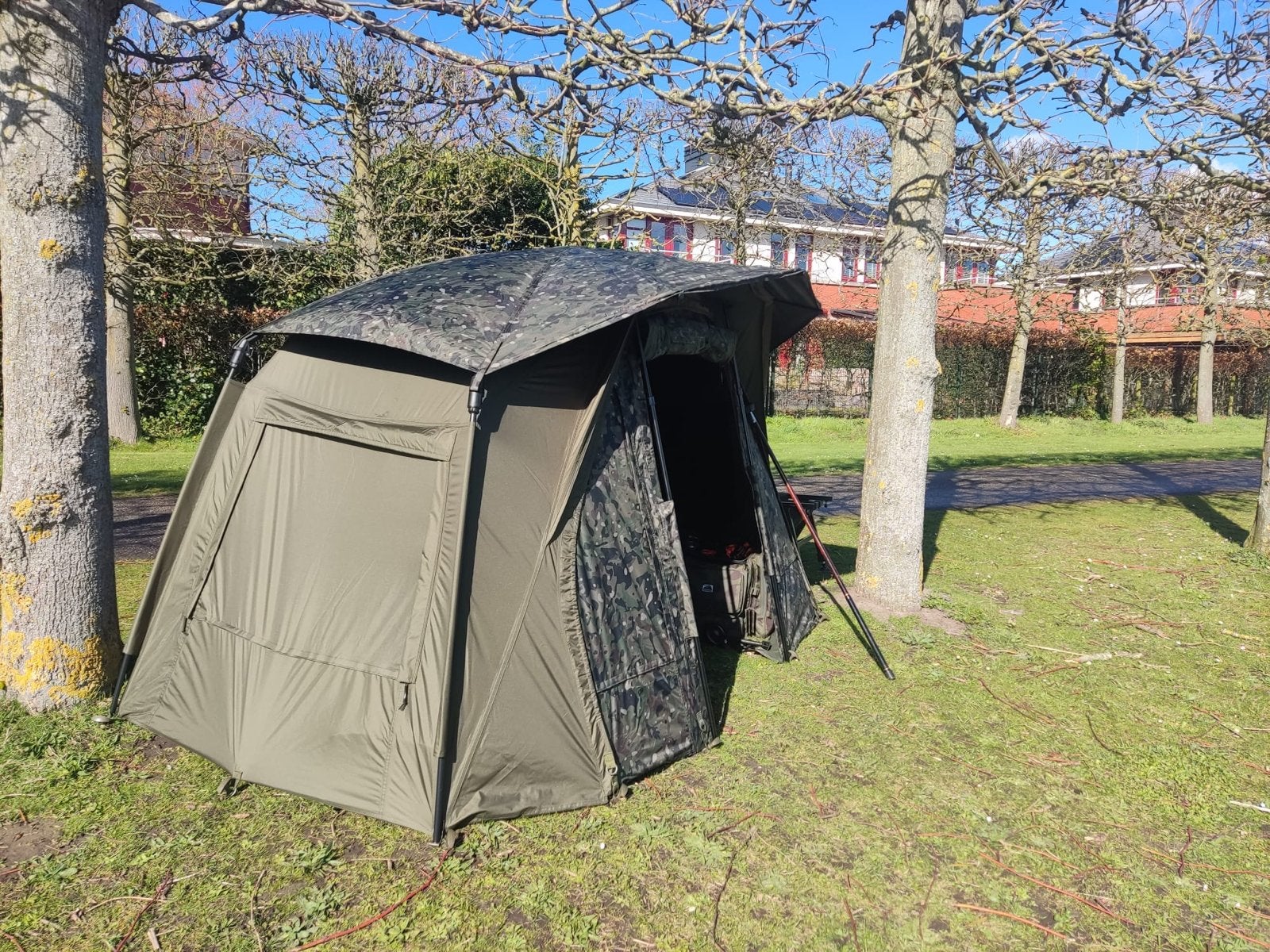 Trakker RS Brolly System met Skullcap en Grondzeil, Ophalen, Zo goed als nieuw, Overige typen