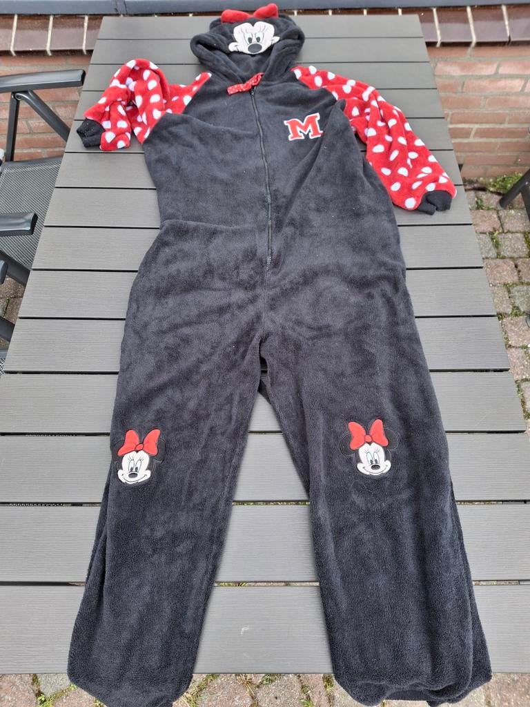 Minnie Mouse Onesie - Zwart met Rode Stippen, Ophalen, Disney, Zwart, Maat 46/48 (XL) of groter