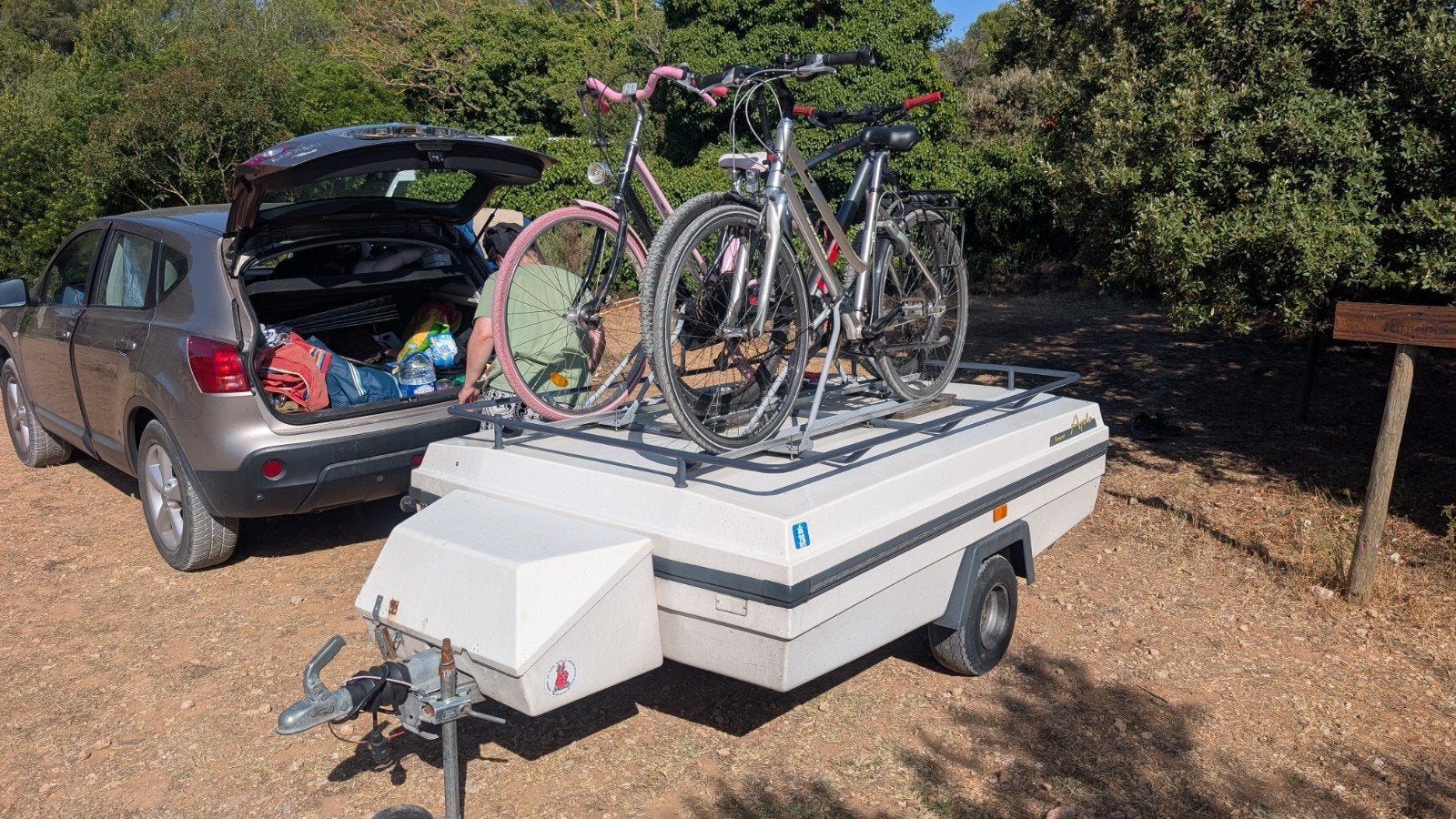 Bagagewagen met fietsendrager voor 3 fietsen, Ophalen of Verzenden