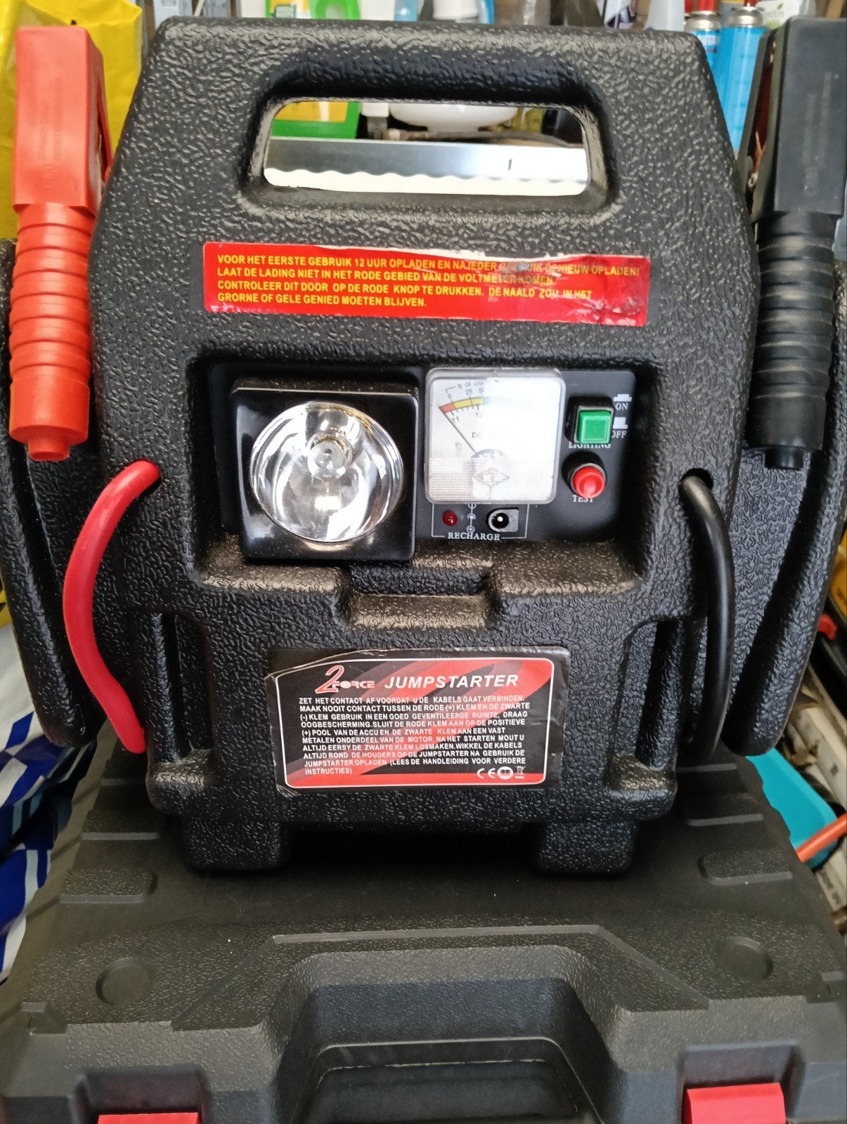 2-in-1 Jumpstarter met Compressor en Zaklamp, Ophalen